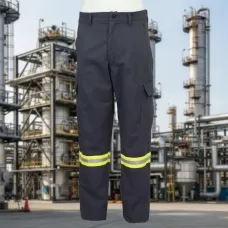 FR Charcoal Gray Cargo Pant W/ Reflective Striping 389S