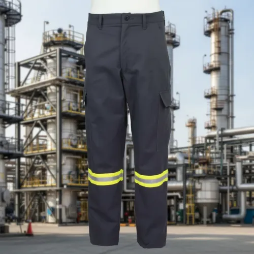 FR Charcoal Gray Cargo Pant W/ Reflective Striping 389S