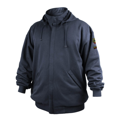 Black Stallion AR/FR Cotton Full-Zip Hooded Sweatshirt JF3530