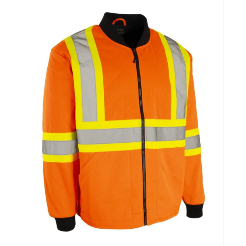Forcefield Hi Vis Safety Freezer Jacket 024-FJQOR Forcefield Hi Vis Safety Freezer Jacket 024-FJQOR