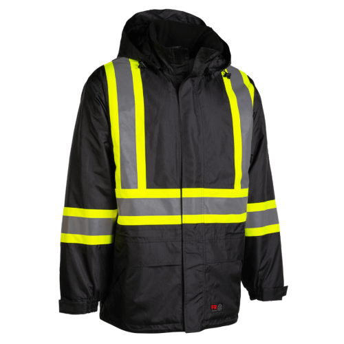Forcefield Hi-Vis Flame-Resistant (FR) Ripstop Rain Jacket 024-FR705-LW Forcefield Hi-Vis Flame-Resistant (FR) Ripstop Rain Jacket 024-FR705-LW