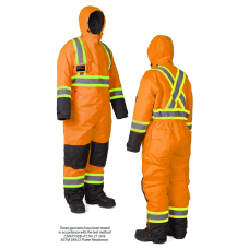 Forcefield Eureka Deep Freeze Orange Fire-Resistant Coverall 024-FR910-OR Forcefield Eureka Deep Freeze Orange Fire-Resistant Coverall 024-FR910-OR