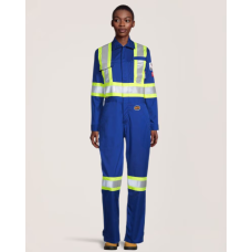 Pioneer Women's Flame Resistant 7 oz AR/FR Royal High-Visibility Coveralls 7704W