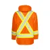 Wasip Men's Orange 6-In-1 Winter Traffic Parka with 4″ Reflective Tape TP6OBS